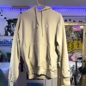 Champion cream colored size medium hoodie